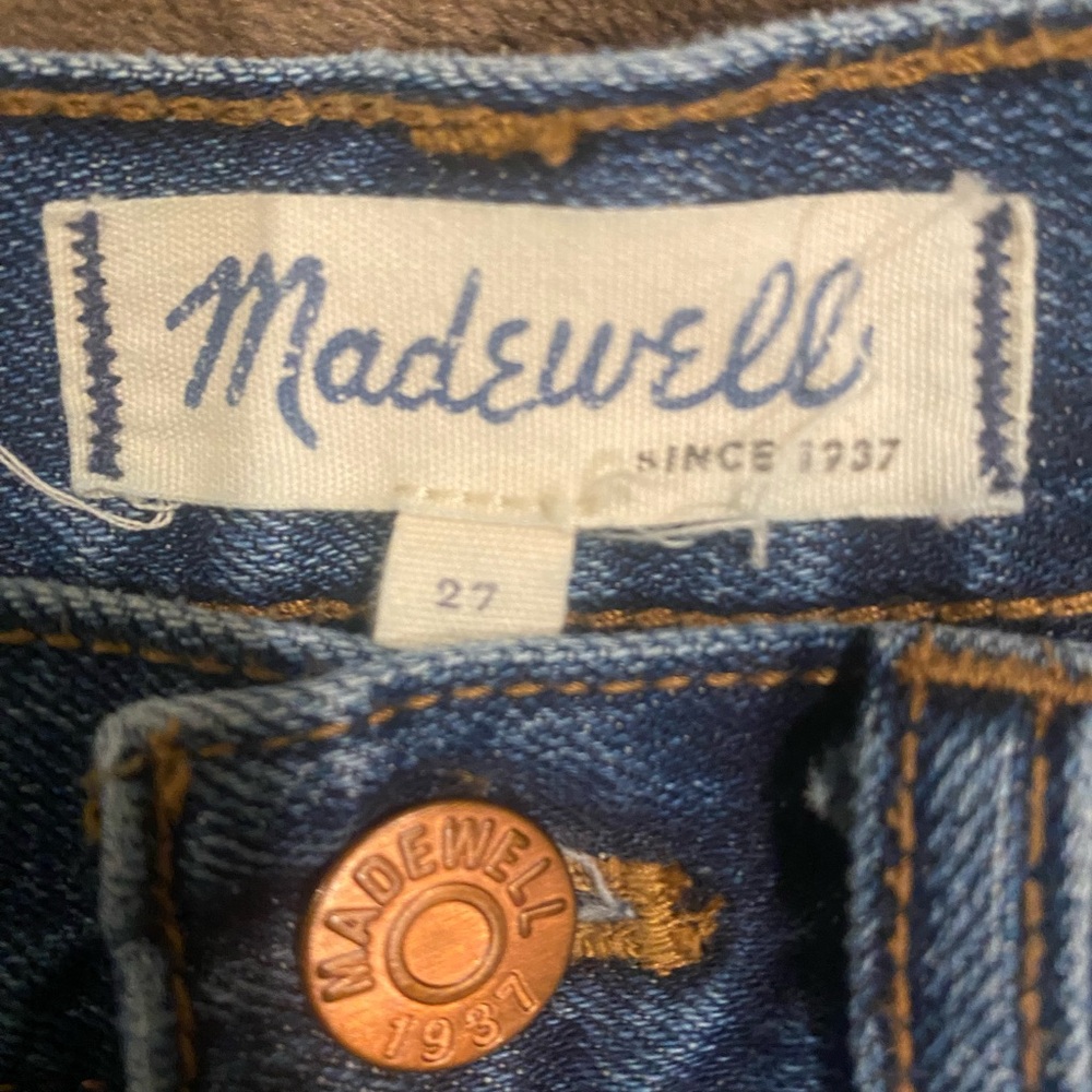 MADEWELL HIGH-RISE DENIM BOY SHORTS - Picture 4 of 8